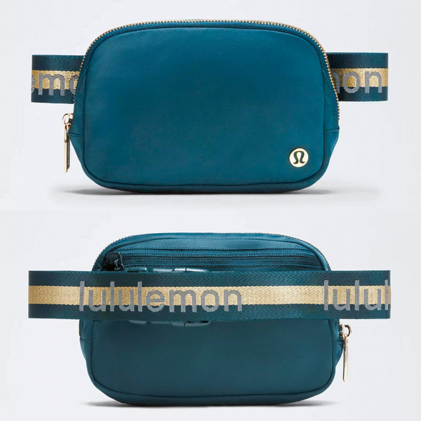 Lululemon Everywhere Wordmark Crossbody Belt Bag 1L - Warp Teal/Gold