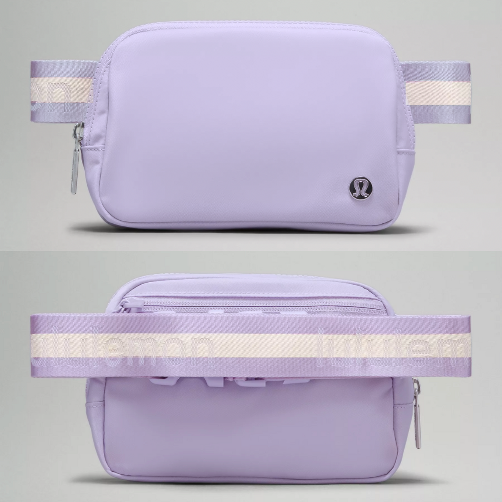 Lululemon Everywhere Wordmark Crossbody Belt Bag 1L - Lilac Purple/White
