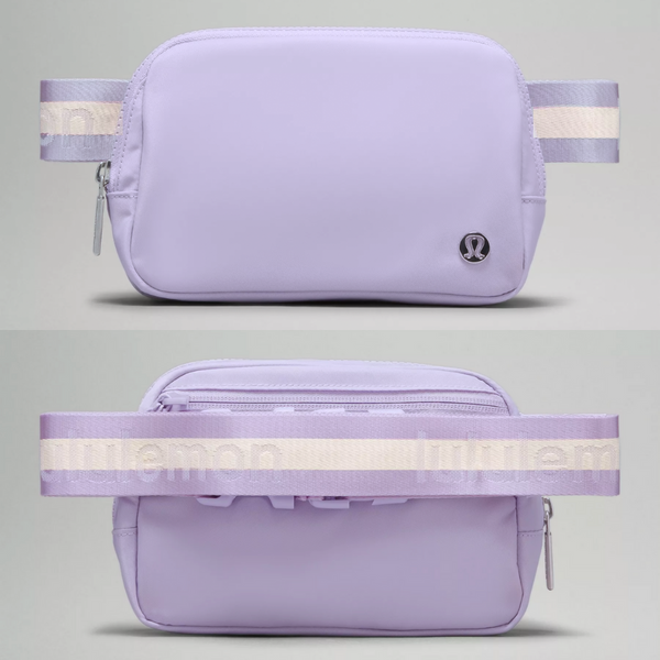 Lululemon Everywhere Wordmark Crossbody Belt Bag 1L - Lilac Purple/White