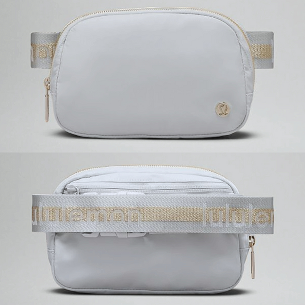 Lululemon Everywhere Wordmark Crossbody Belt Bag 1L - Gray/Gold Pearls And Rocks Lululemon Everywhere Wordmark Crossbody Belt Bag 1L - Gray/Gold Pearls And Rocks
