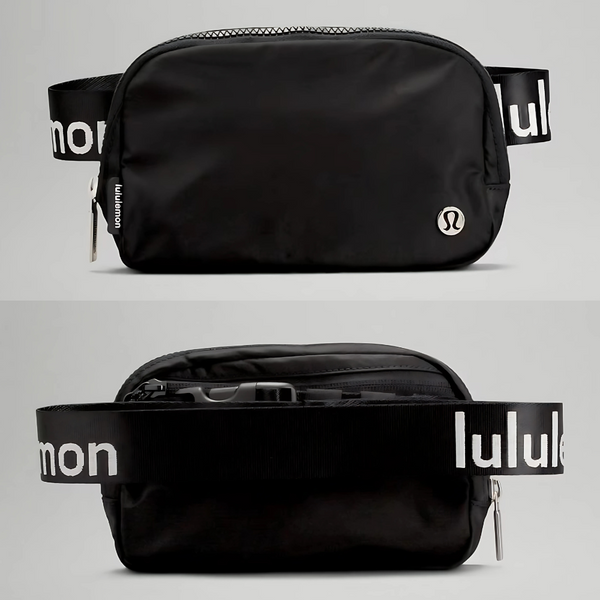lululemon everywhere belt bag 1l - black T3 Endurance Sports W 19cm x D 5cm x H 13cm (7.5 x 2 x 5) Volume Lululemon Everywhere Wordmark Crossbody Belt