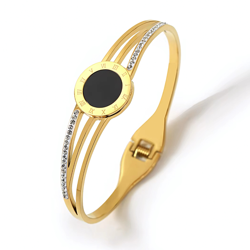 Cassia Elio Bangle Bracelet - Stainless Steel