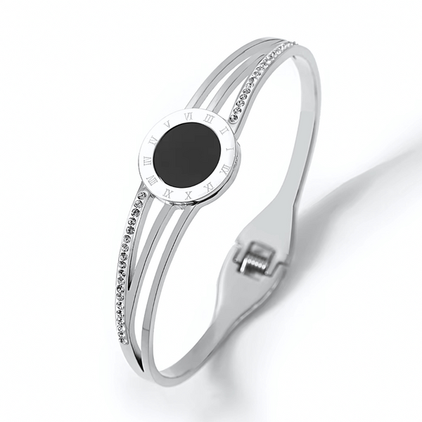 Cassia Elio Bangle Bracelet - Stainless Steel