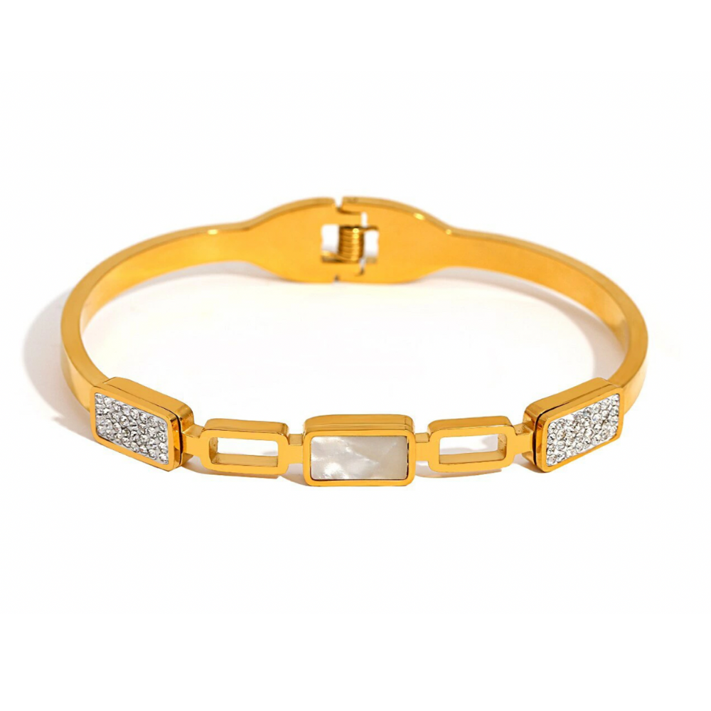 Belina Bangle Bracelet - Stainless Steel