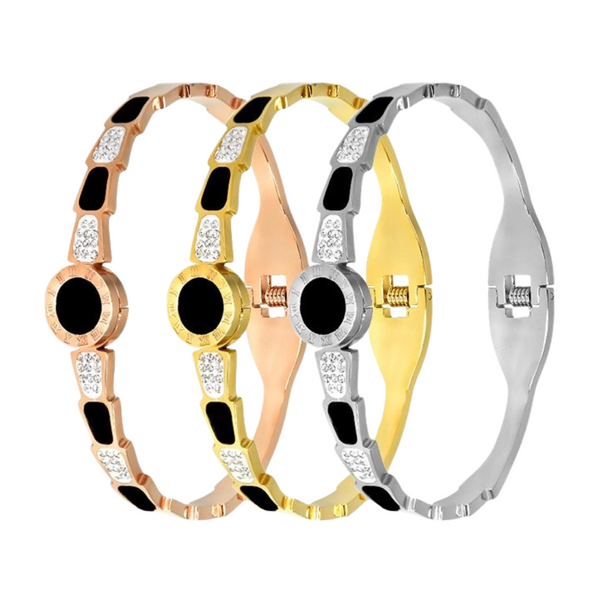 Cassia Hydra Bangle Bracelet - Stainless Steel