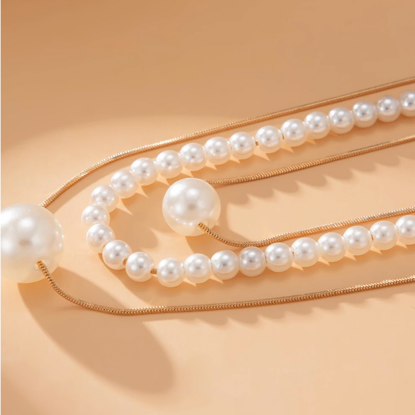 Cascade Pearls Dainty Necklace Set