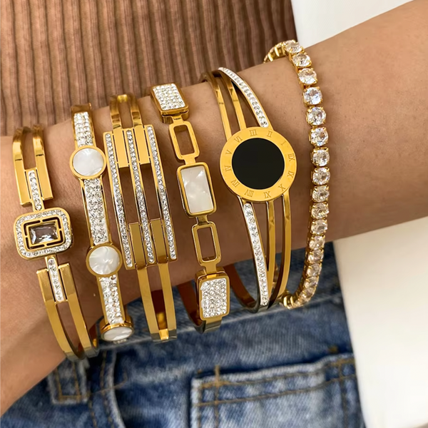 Diadora Bangle Bracelet - Stainless Steel