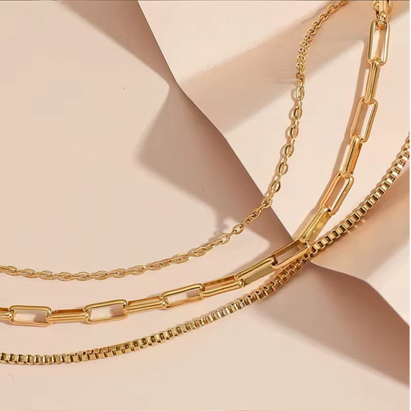 Lux Layered Necklace - Stainless Steel