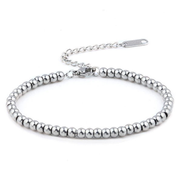 Stainless steel ball discount bracelet