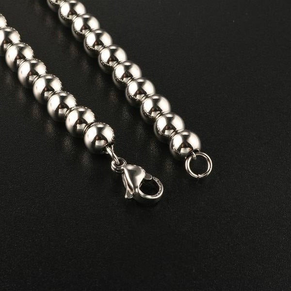 Silver Ball Bracelet - Stainless Steel
