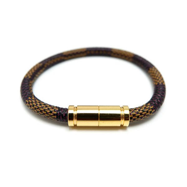eLVeene Leather Magnetic Bracelet - Round
