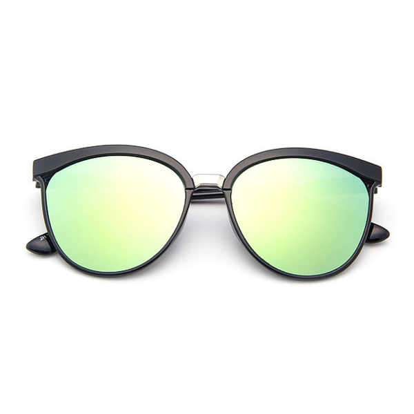 Blue green top mirror sunglasses