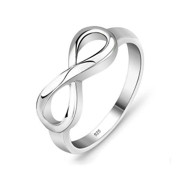 925 silver infinity ring top