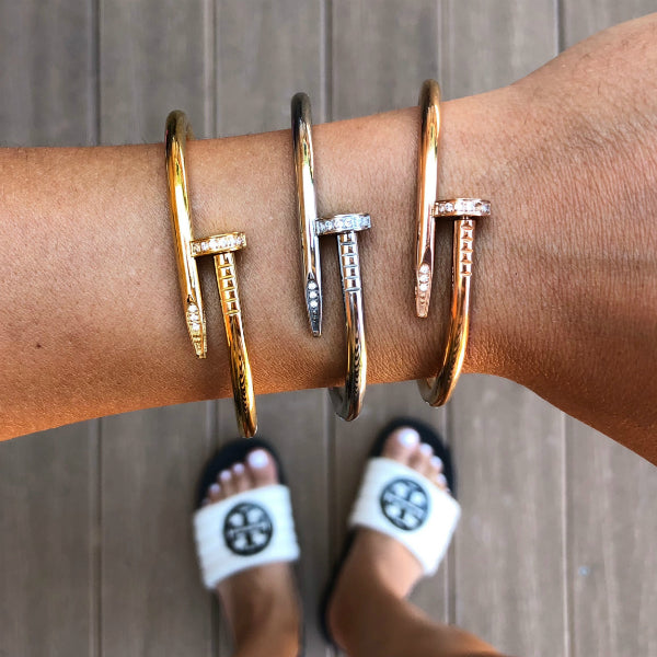 Steel bangle sale bracelet