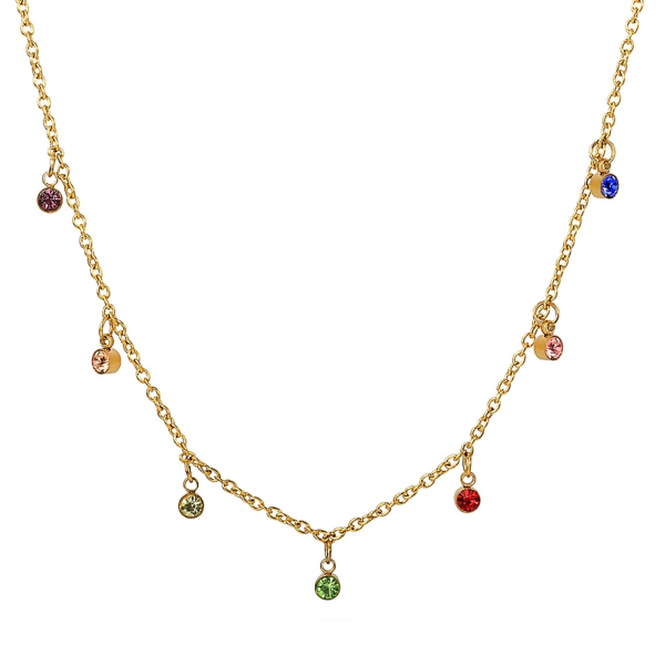 Rainbow Dainty Necklace - Stainless Steel