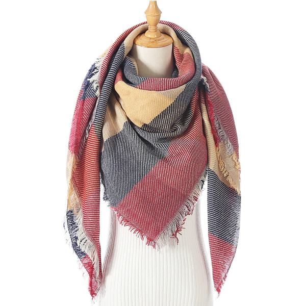 Rugged Red Triangle Scarf