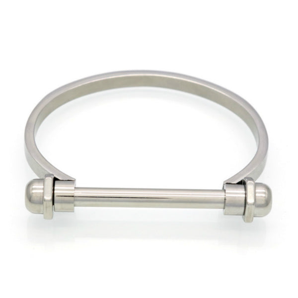 Screw Bangle Bracelet - Stainless Steel