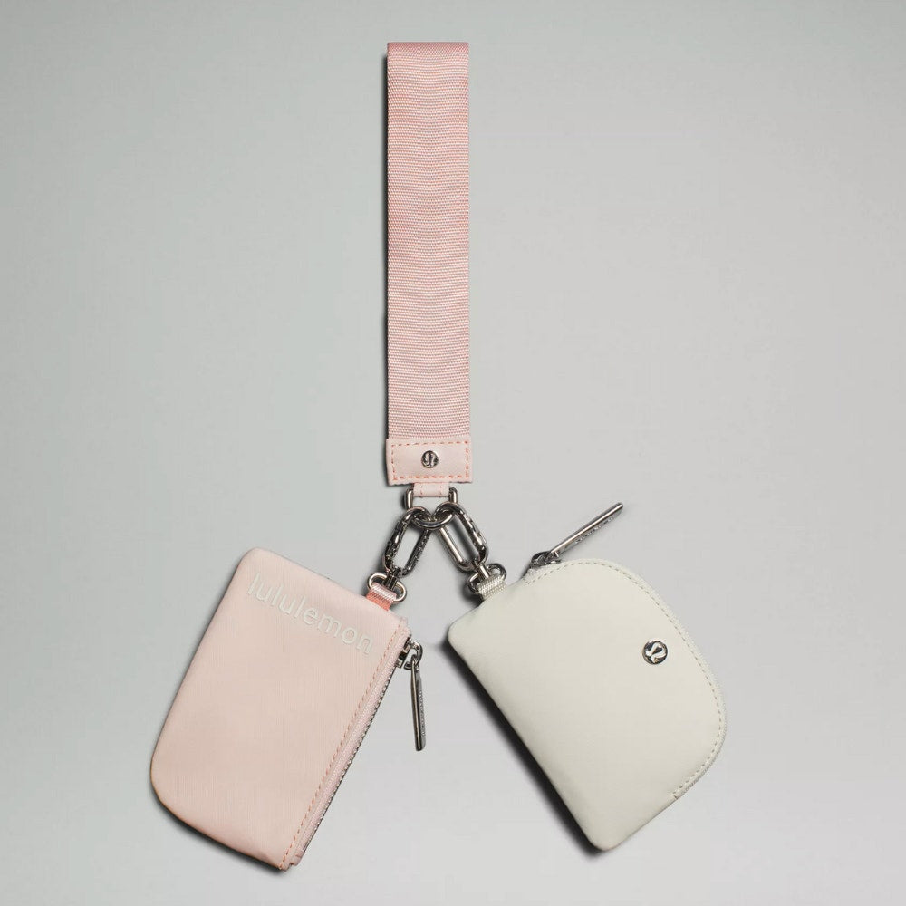 Lululemon Dual Pouch Wristlet Wallet Keychain