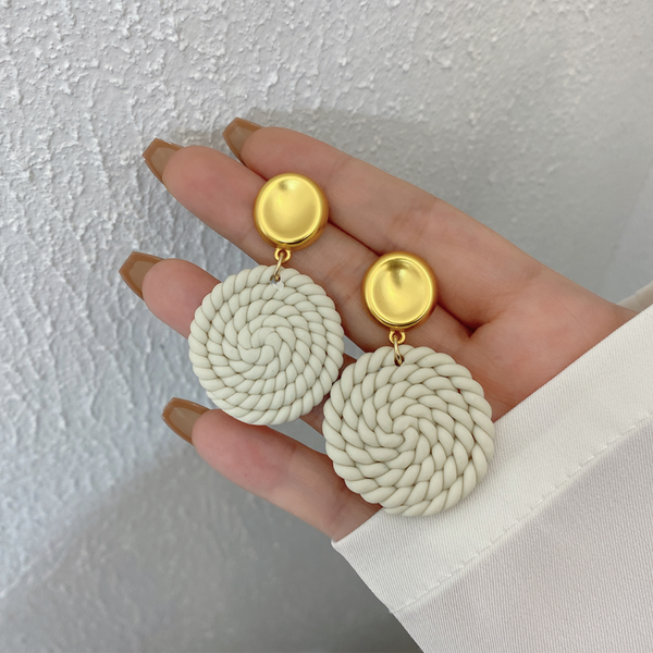 Polymer Clay Neutral Earrings