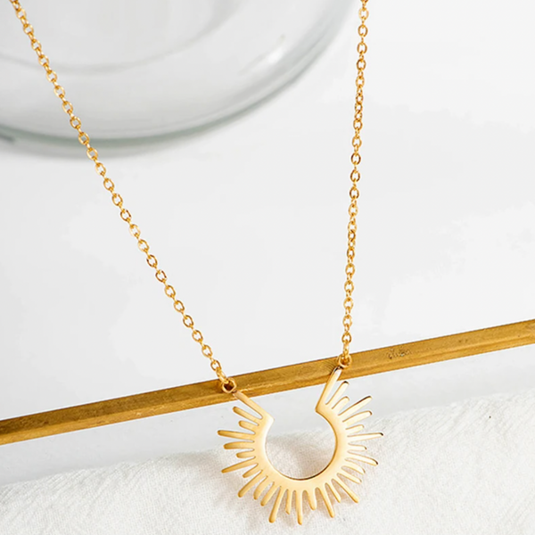 Sun Dainty Necklace - Stainless Steel