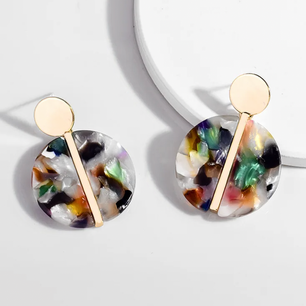 Resin Multicolor Earrings