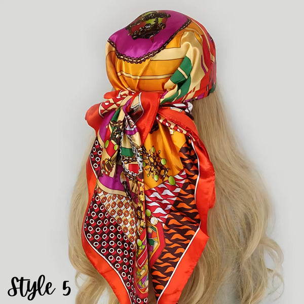 Colorful Summer Silky Scarves