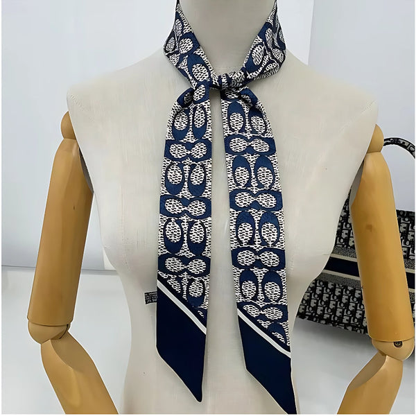 Silky Signature Skinny Scarf - Colorful Scarves, Bag Charm, Neck Tie