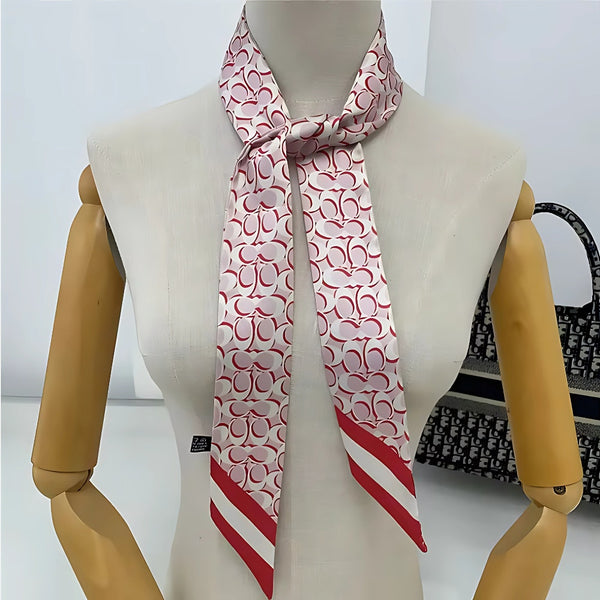 Silky Signature Skinny Scarf - Colorful Scarves, Bag Charm, Neck Tie