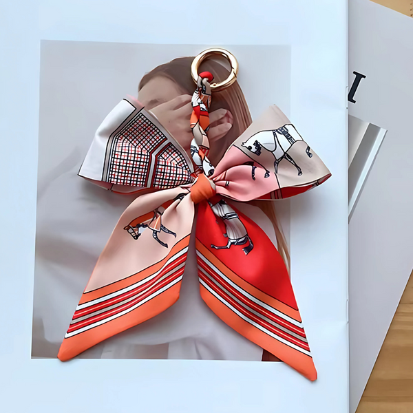 Hermina Scarf Bow Bag Charm/Keychain Twilly