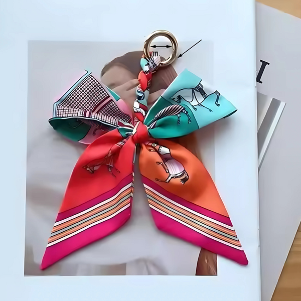 Hermina Scarf Bow Bag Charm/Keychain Twilly