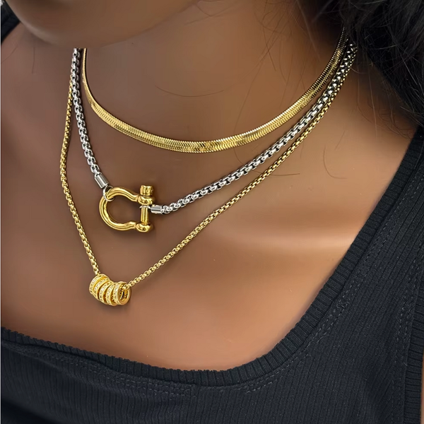 Delta Necklace - Stainless Steel