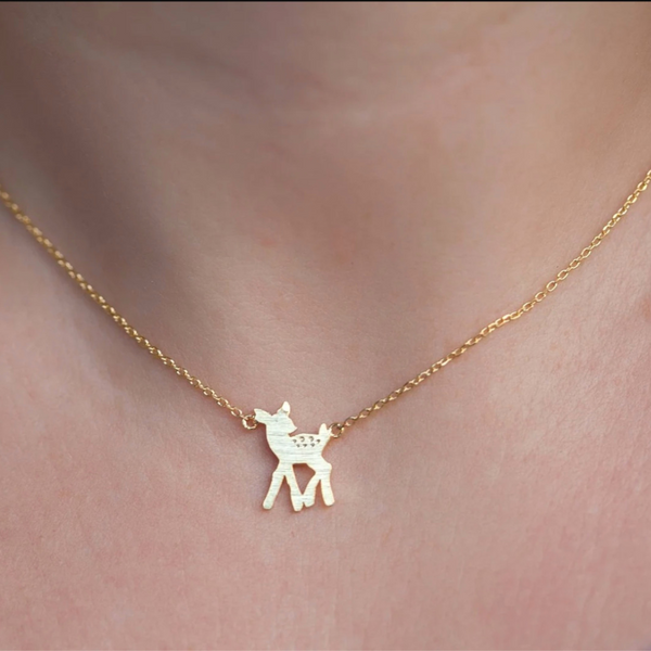 Bambi Dainty Necklace - Stainless Steel