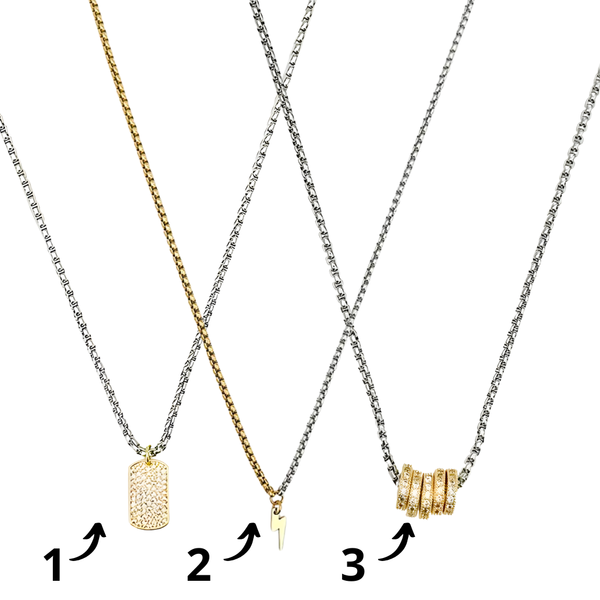 Delta Necklace - Stainless Steel