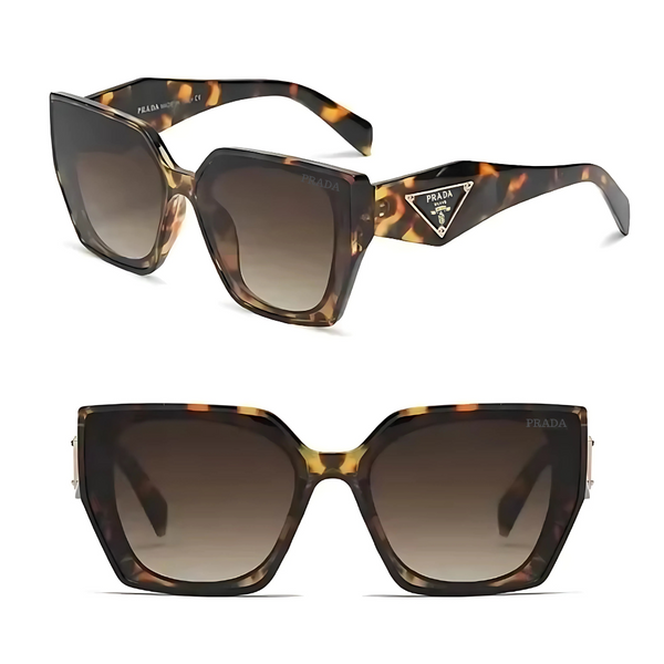 Geometric Sunglasses - White, Tortoise, Black Marble