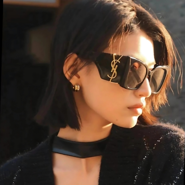 Yvette Black and Gold Sunglasses