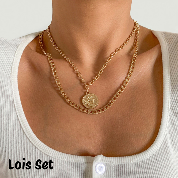 Link Toggle Necklace w/ Pearl Pendant