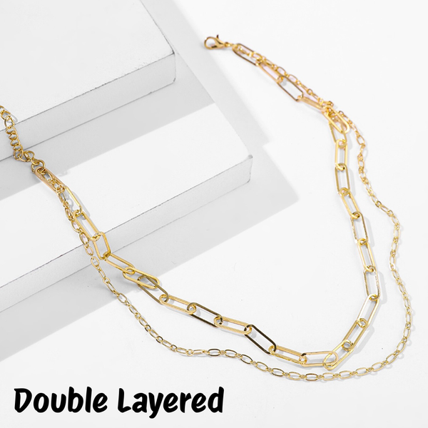 Link Toggle Necklace w/ Pearl Pendant