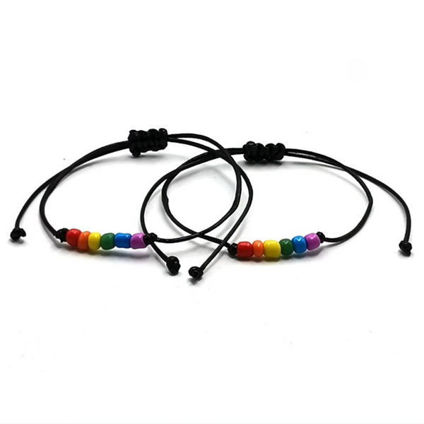 Pride Colorful String Bracelet Set