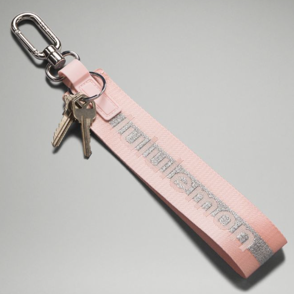 Lululemon Never Lost Keychain Strap Wordmark