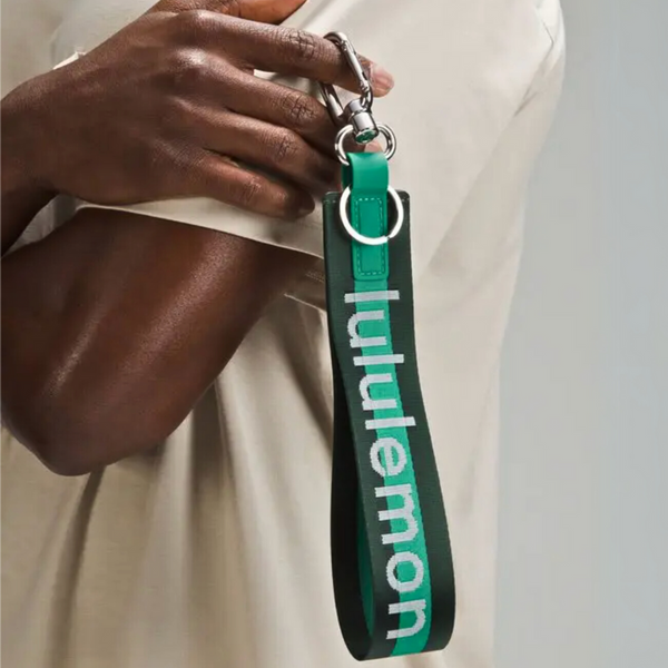 Lululemon Never Lost Keychain Strap Wordmark
