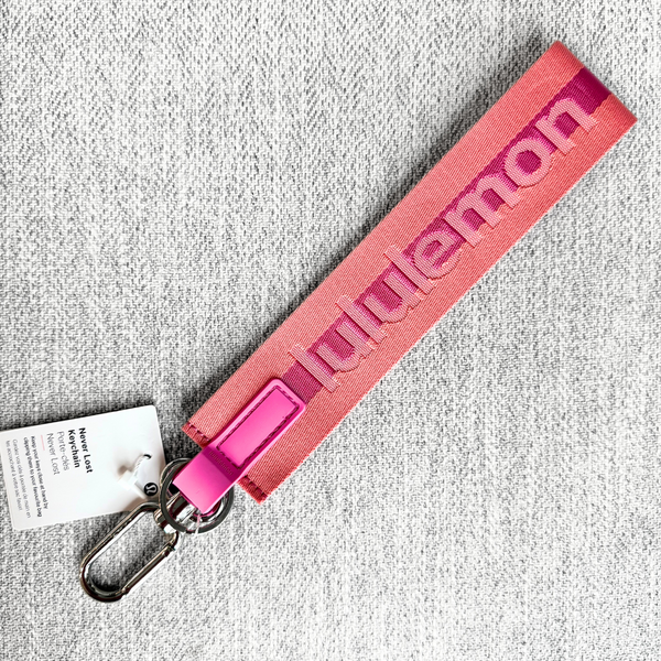 Lululemon Never Lost Keychain Strap Wordmark