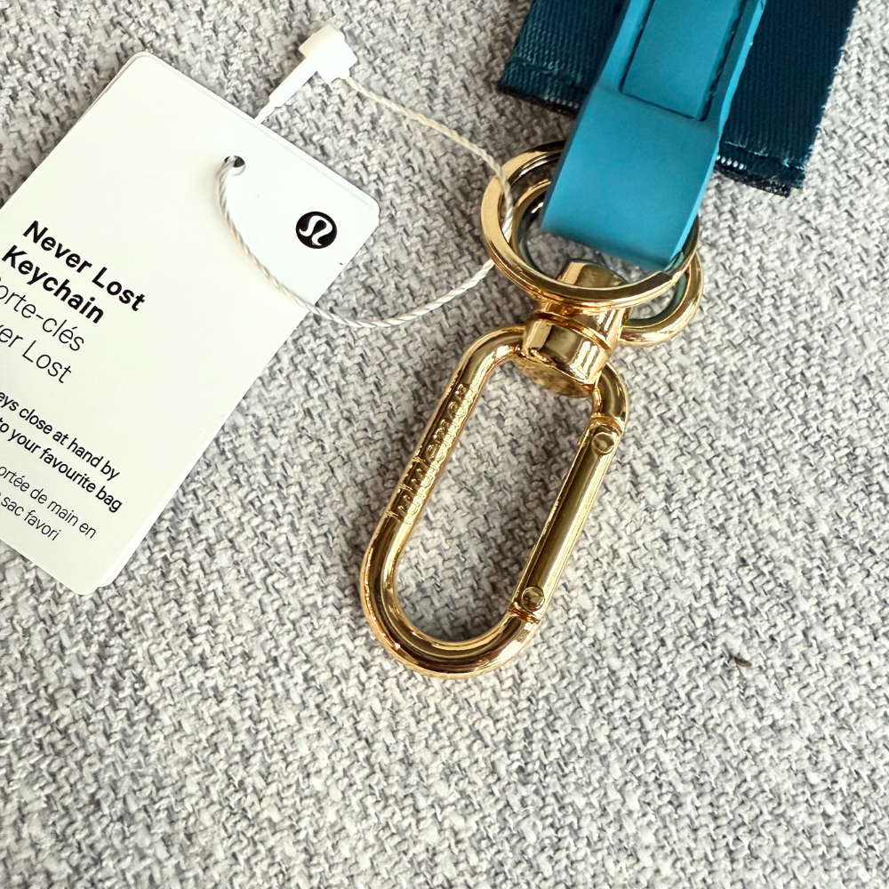 lululemon backpack keychain dupe lululemon Never Lost Keychain Strap Wordmark Black