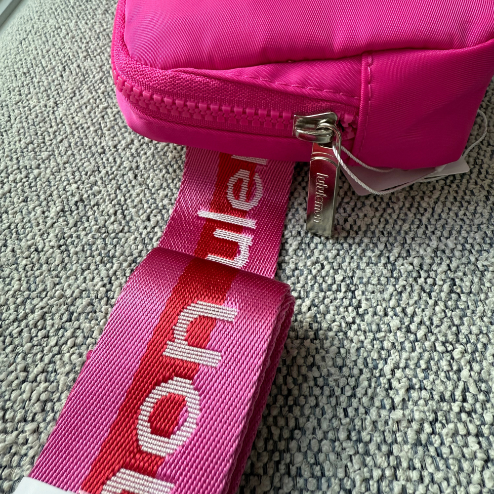 lululemon belt bag fake vs real Lululemon Everywhere Wordmark Crossbody Belt Bag 1L