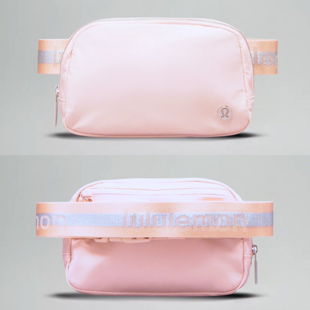 bright pink lululemon belt bag Lululemon Everywhere Wordmark Crossbody Belt Bag 1L