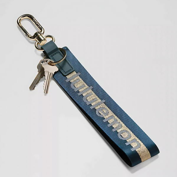 Lululemon Never Lost Keychain Strap Wordmark