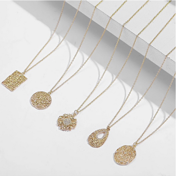Mesh Dainty Necklace Collection