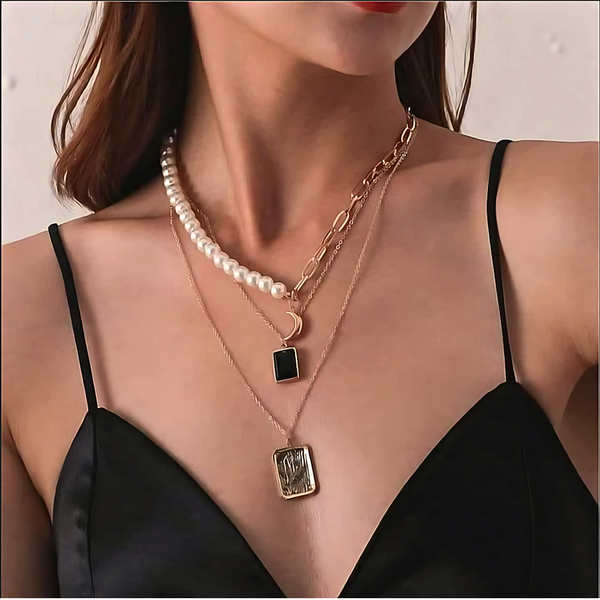Moon Layered Necklace