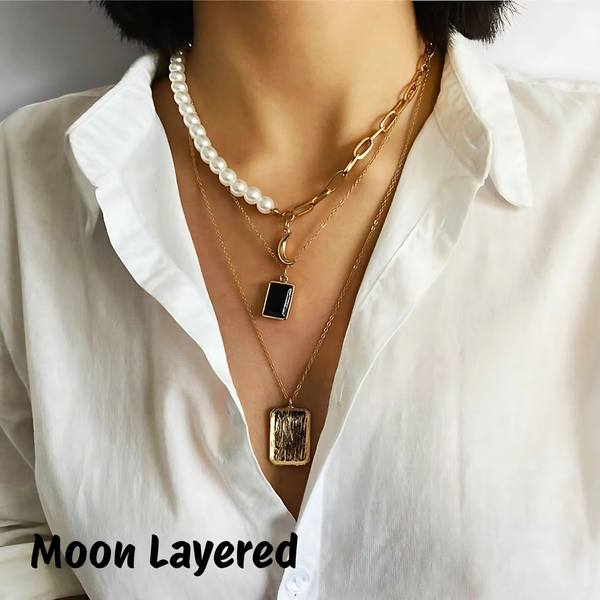 Link Toggle Necklace w/ Pearl Pendant