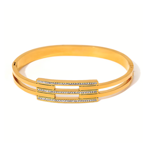 Amara Bangle Bracelet - Stainless Steel