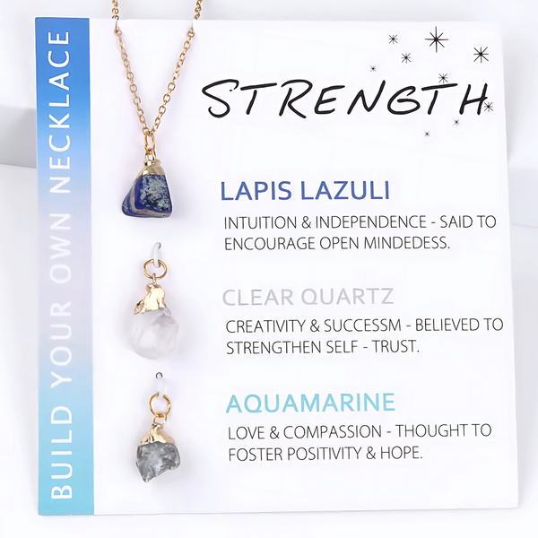 Natural Stone Interchangeable Charm Necklace Collection
